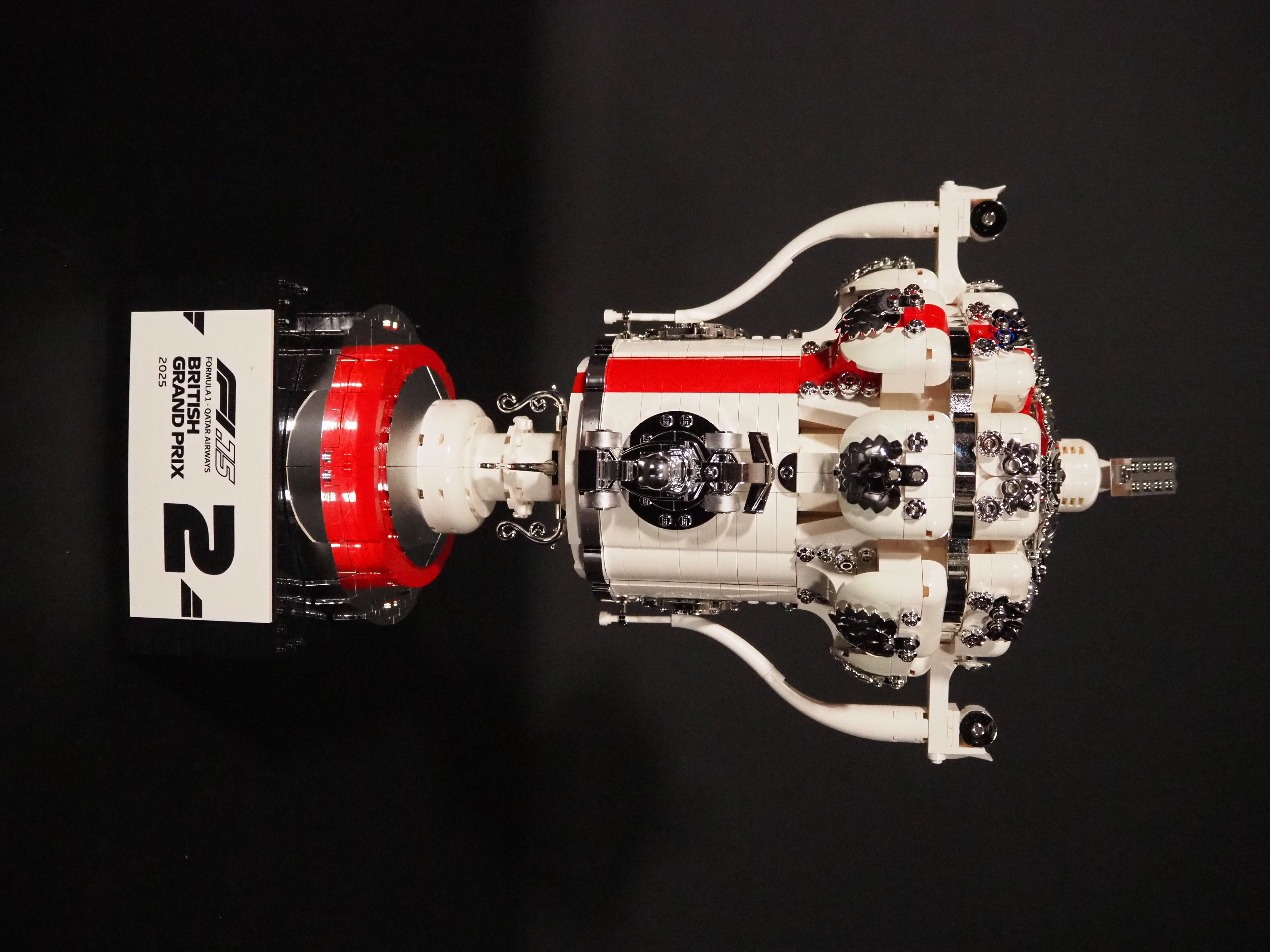 2025 British Grand Prix Second Place Trophy — LEGO sculpture